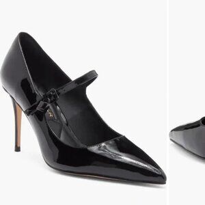 Kurt Geiger Black Patent Leather Mary Jane Pump - Women's Shoes - Size 7 (37)